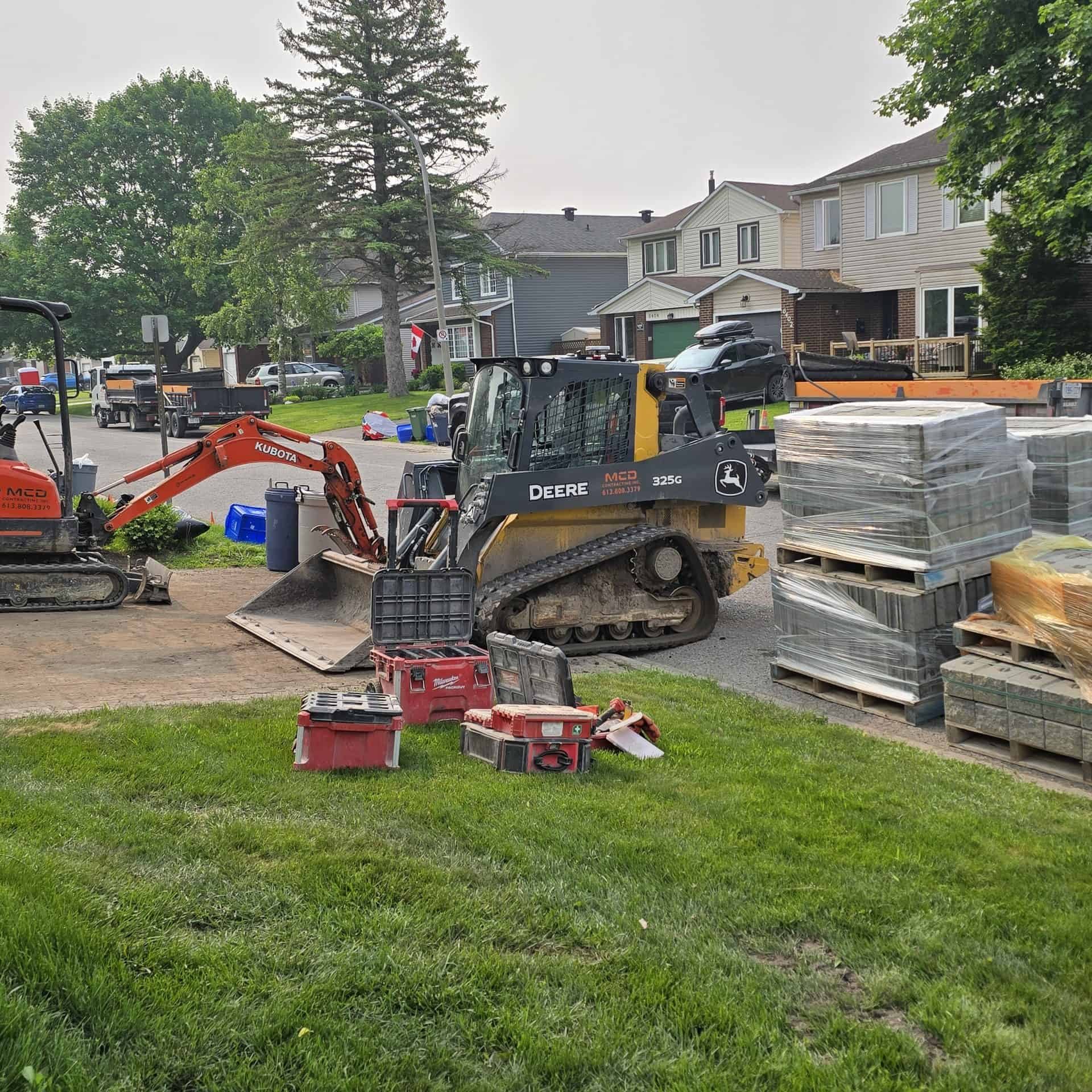 The issues you may be experiencing with the old interlock depend on when the existing interlocking stone was installed, how it was compacted, and what type of material was used under the gravel. Eventually, the old interlock will shift or settle in certain areas and will require interlock restoration with a lift